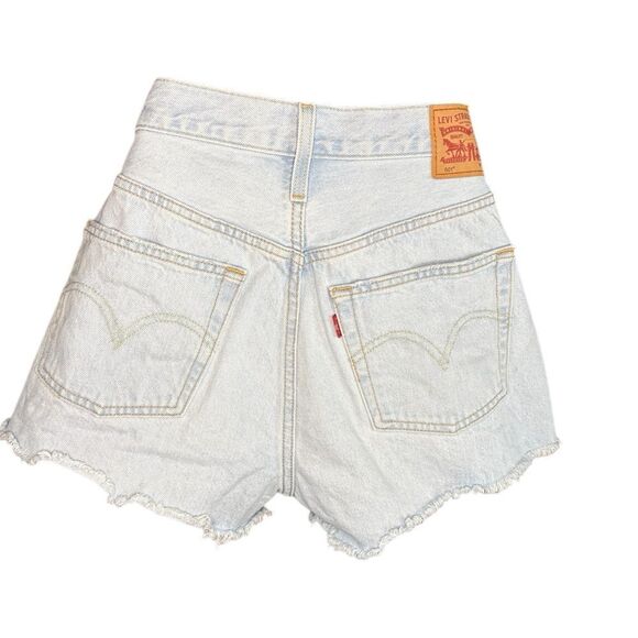 Levi’s 501 womens Cut Off Light Wash Denim Shorts sz 29 vintage raw hem preloved - Picture 3 of 8